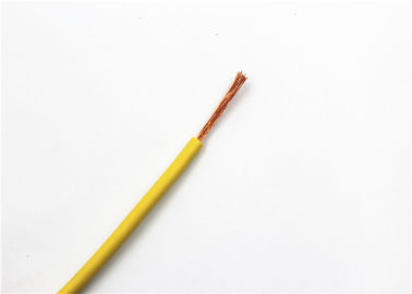 Câble flexible isolé par PVC jaune avec le matériel de cuivre de conducteur