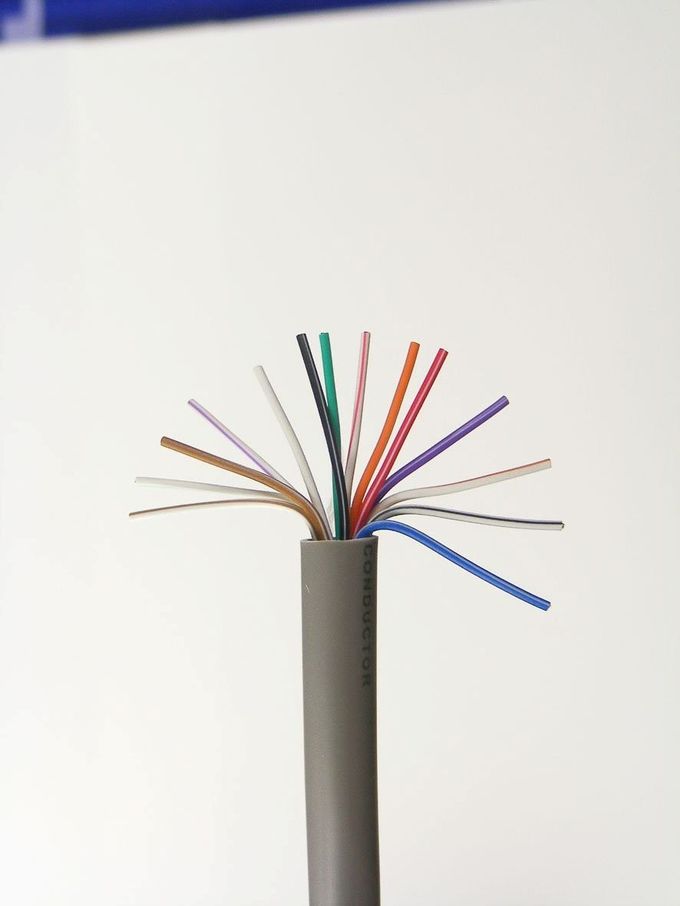 Câble téléphonique multinucléaire de câble de cuivre de PVC 2 paires 3 paires pour le système de voix de télécom
